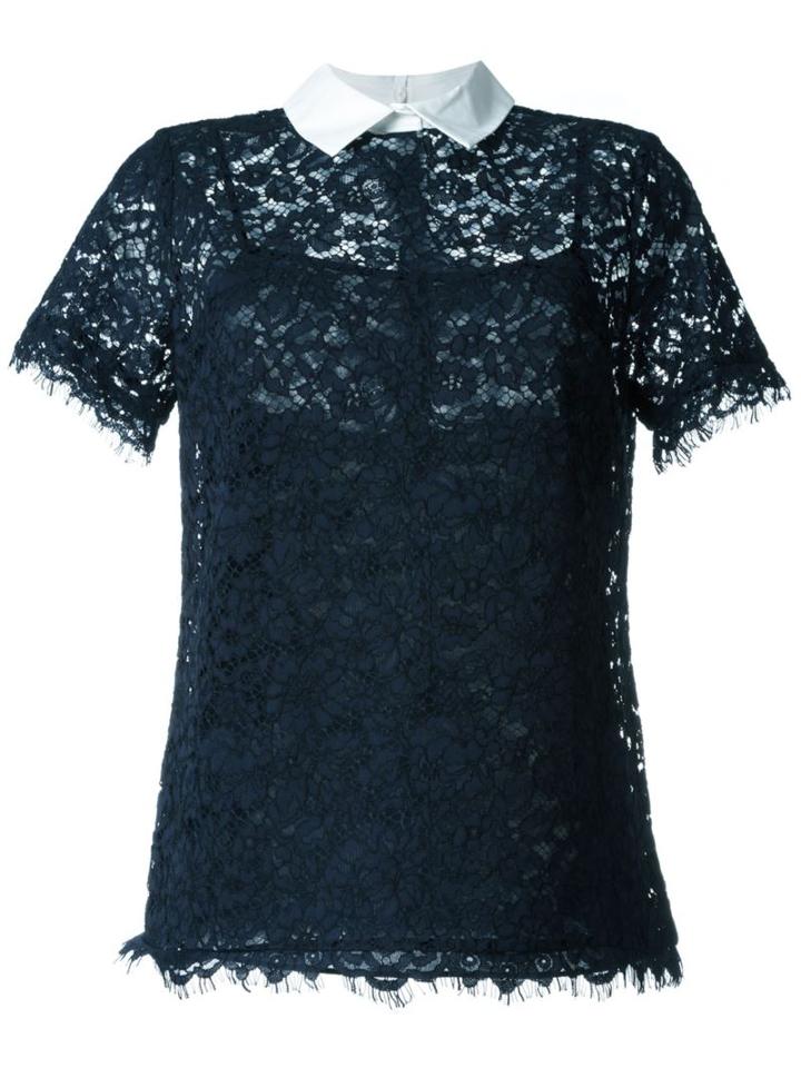 Michael Michael Kors Short Sleeve Lace Blouse