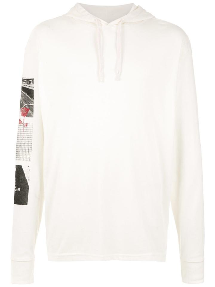 Osklen Hoodie With Print Details - White