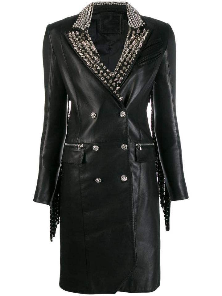 Philipp Plein Cowboy Studded Coat - Black