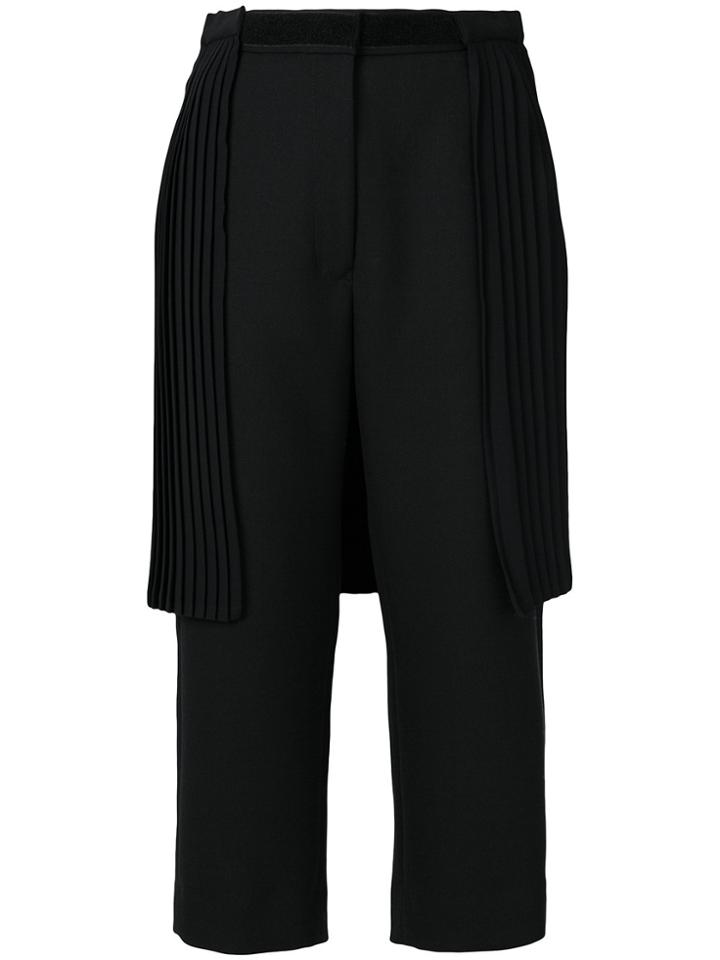 Mm6 Maison Margiela Cropped Skorts - Black