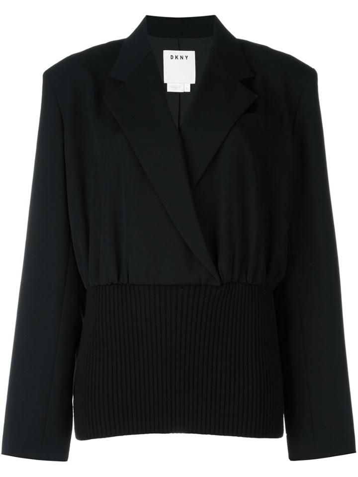 Dkny Rear Print Top - Black