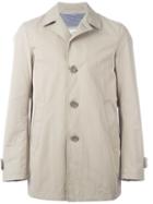 Herno Single Breasted Coat, Men's, Size: 48, Nude/neutrals, Cotton/polyamide/polyester/modal