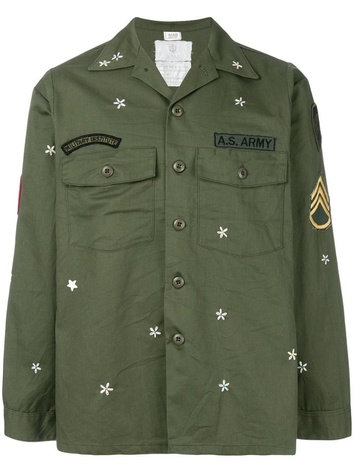 As65 Star-print Army Jacket - Green
