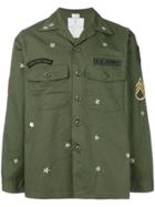 As65 Star-print Army Jacket - Green
