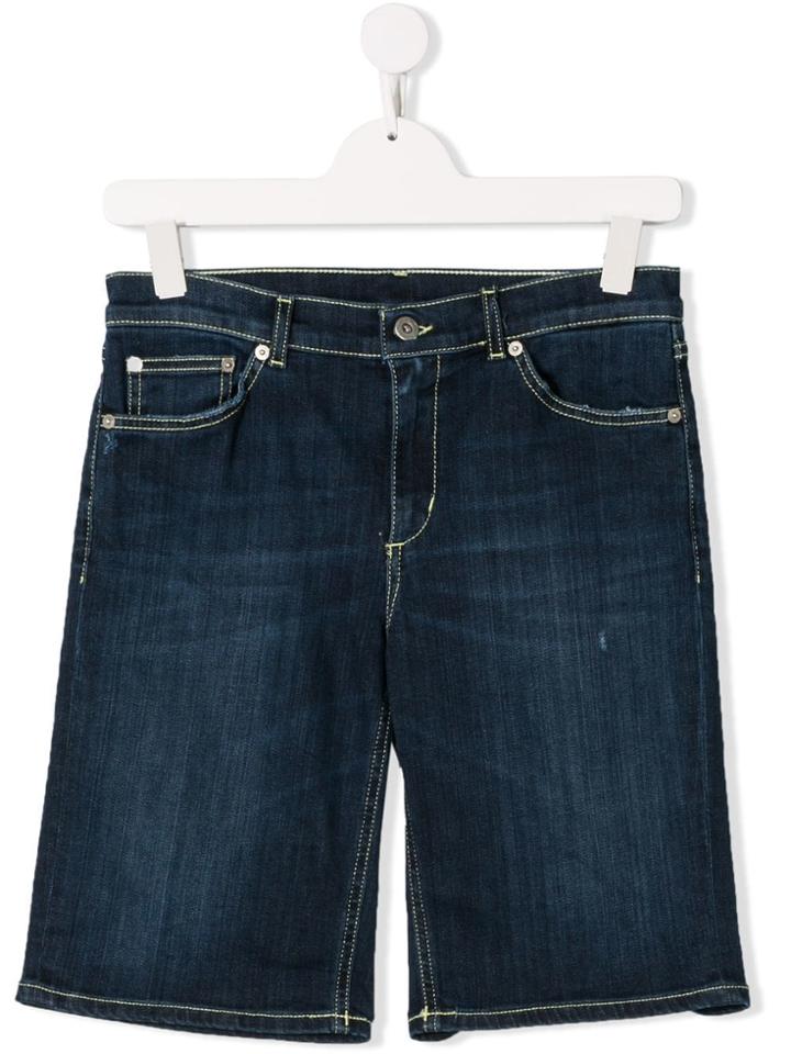Dondup Kids Teen Denim Shorts - Blue
