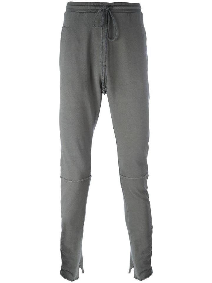 Lost & Found Rooms Drawstring Slim Fit Trousers, Men's, Size: Large, Grey, Cotton/polyester