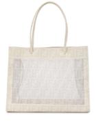 Fendi Pre-owned Zucca Pattern Hand Tote Bag - White