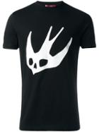 Mcq Alexander Mcqueen Skull Swallow T-shirt, Men's, Size: Xxl, Black, Cotton