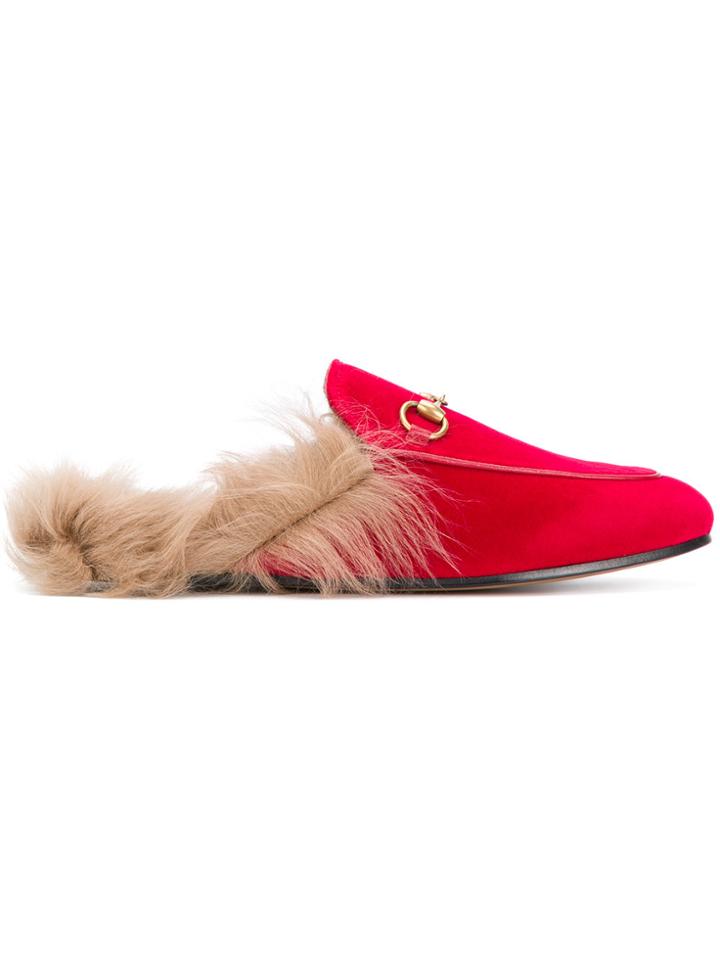 Gucci Princetown Mules - Red