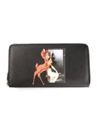 Givenchy Bambi And Female Form Print Wallet - Black