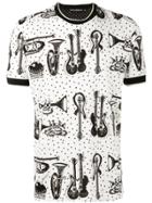 Dolce & Gabbana Instrument Print T-shirt - Nude & Neutrals