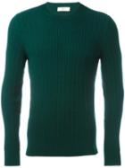 Bally Round Neck Jumper, Men's, Size: 48, Green, Wool