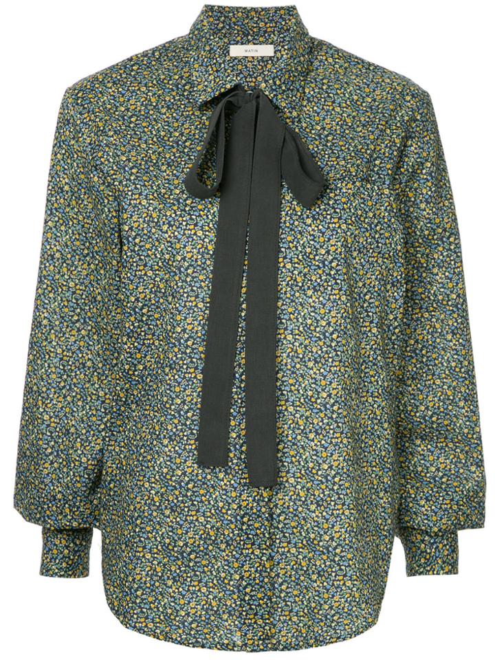 Matin Floral Print Shirt - Green