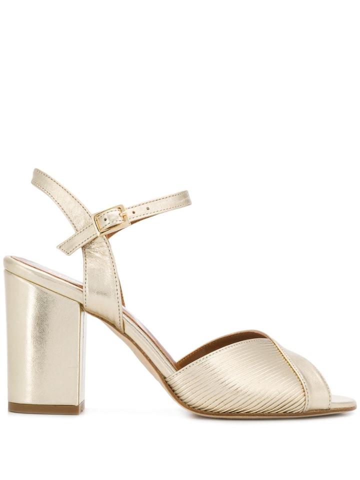 Paris Texas Classic Peep-toe Sandals - Gold