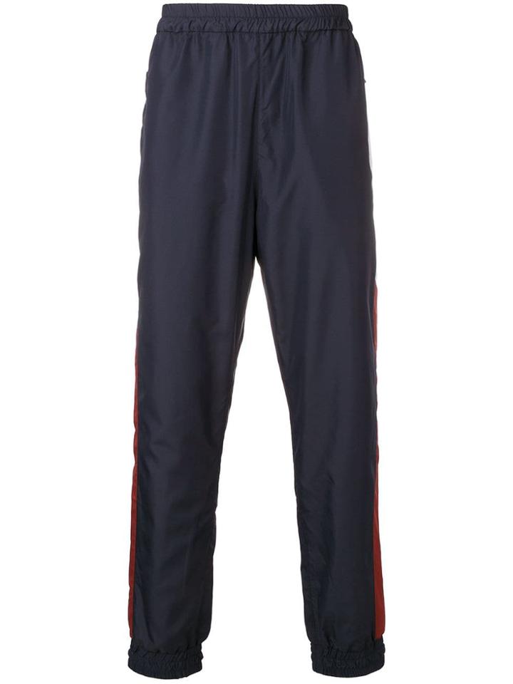 Wood Wood Side-stripe Track Trousers - Blue