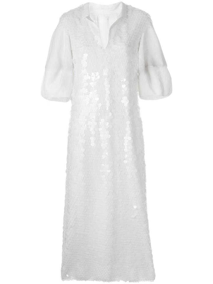 Natasha Zinko Sequined Dress - White