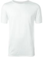 Roberto Collina Round Neck T-shirt, Men's, Size: 46, White, Cotton