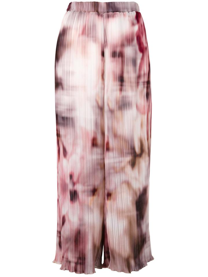 Ermanno Gallamini Blurry Print Cropped Trousers - Multicolour