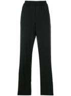 Vince Wide Leg Track Pants - Black