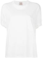 Nude Plain T-shirt, Women's, Size: 42, White, Cotton
