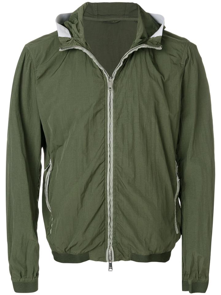 Emporio Armani Hooded Zip-up Jacket - Green