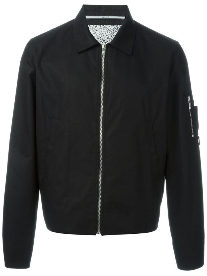 Kenzo Back Logo Print Lightweight Jacket - Black