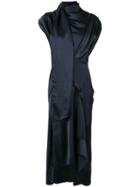 Acler Dalisay Draped Midi Dress - Blue