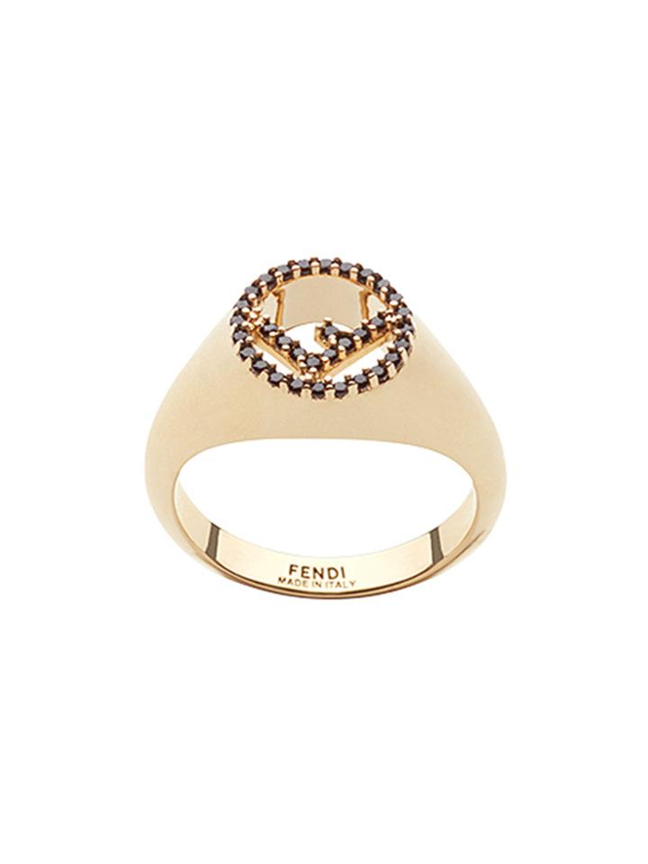 Fendi F Is Fendi Ring - Metallic