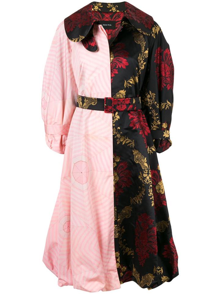 Simone Rocha Patchwork Bell Coat - Multicolour