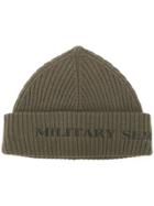 Neil Barrett Ribbed Beanie Hat - Green