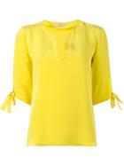 Etro Sleeve Knot Blouse, Women's, Size: 44, Yellow/orange, Silk