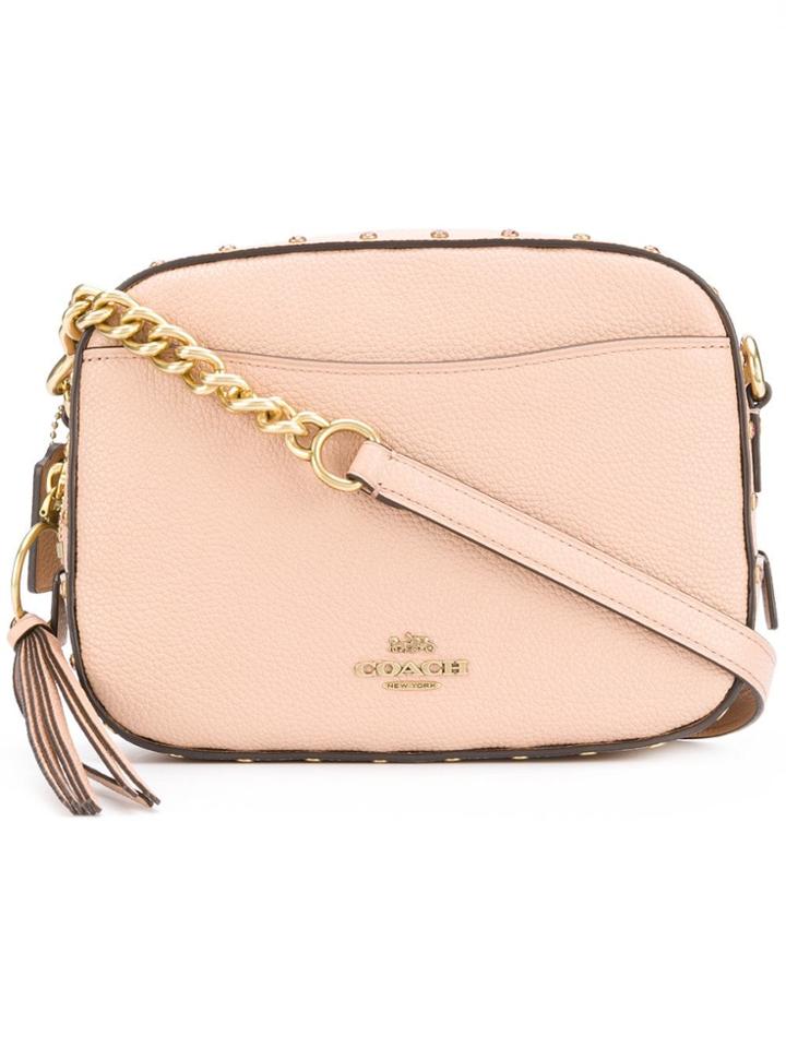 Coach Camera Bag With Crystal Rivets - Pink