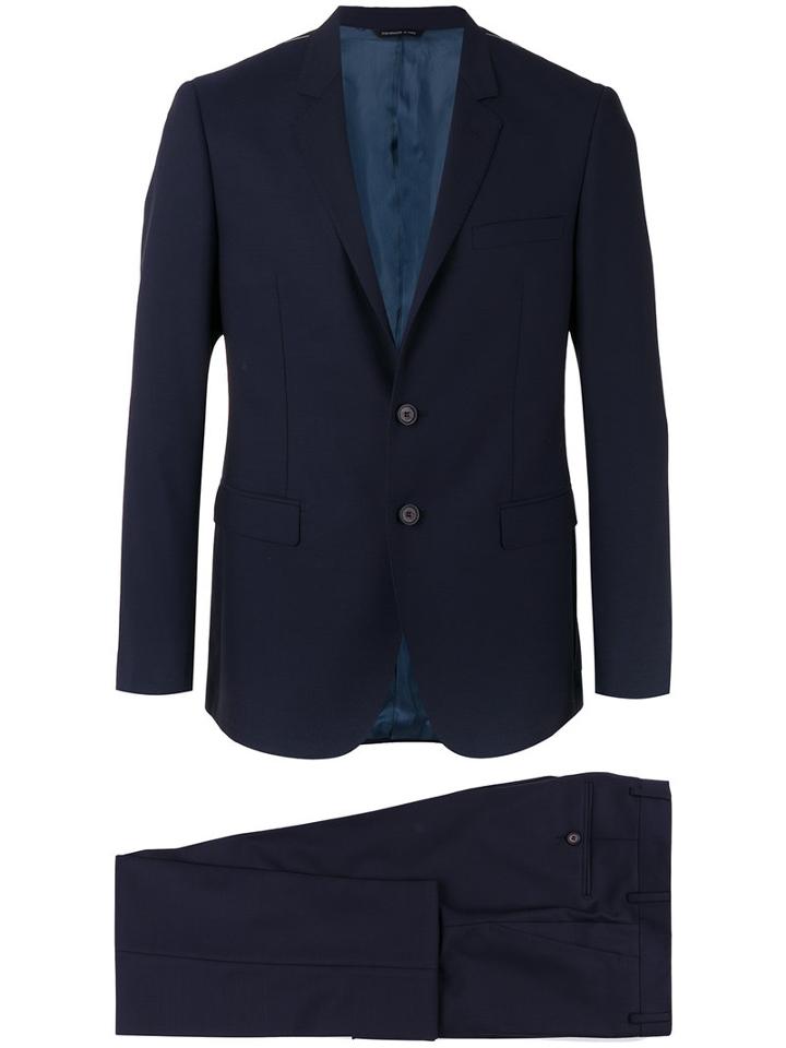 Tonello Skinny Fit Suit, Men's, Size: 50, Blue, Virgin Wool/spandex/elastane/cupro