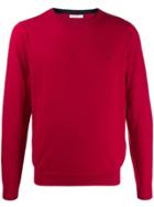 Sun 68 Knitted Jumper - Red