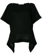 Givenchy Draped Hem T-shirt - Black
