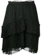 Just Cavalli Asymmetric Tier Skirt - Black