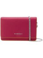 Givenchy Envelope Chain Wallet - Pink & Purple