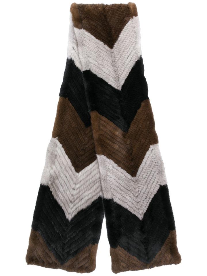 Liska Chunky Scarf - Brown