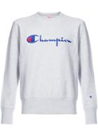 Champion Embroidered Logo Sweatshirt - Grey