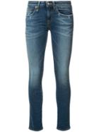R13 Kate Skinny Low Rise Jeans, Women's, Size: 27, Blue, Cotton/polyester/spandex/elastane