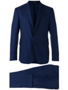 Tagliatore Two-piece Suit, Men's, Size: 54, Blue, Cupro/wool