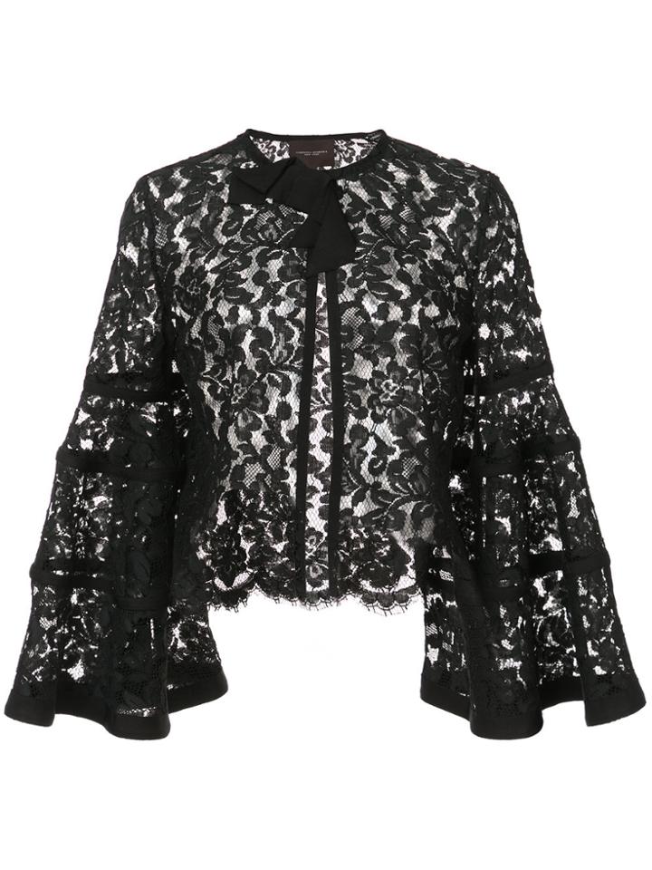 Carolina Herrera Lace Bolero Jacket - Black
