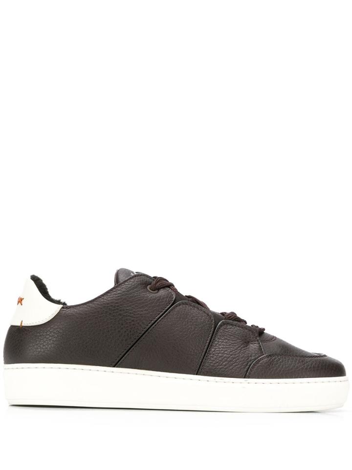 Ermenegildo Zegna Tiziano Low-top Sneakers - Brown