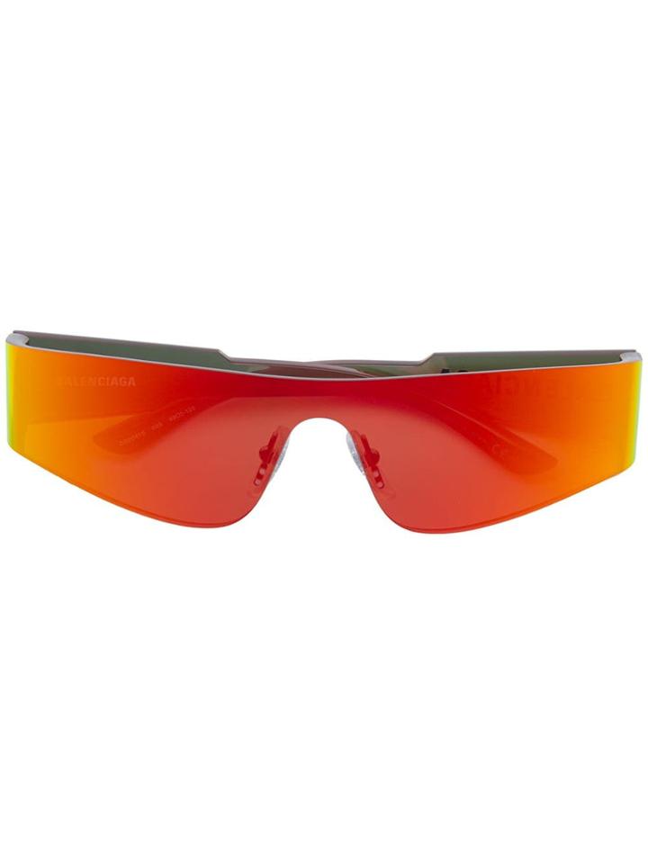 Balenciaga Eyewear Holographic Sunglasses - Orange
