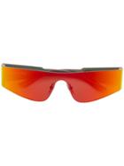 Balenciaga Eyewear Holographic Sunglasses - Orange