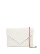 Saint Laurent Tribeca Chain Wallet - White