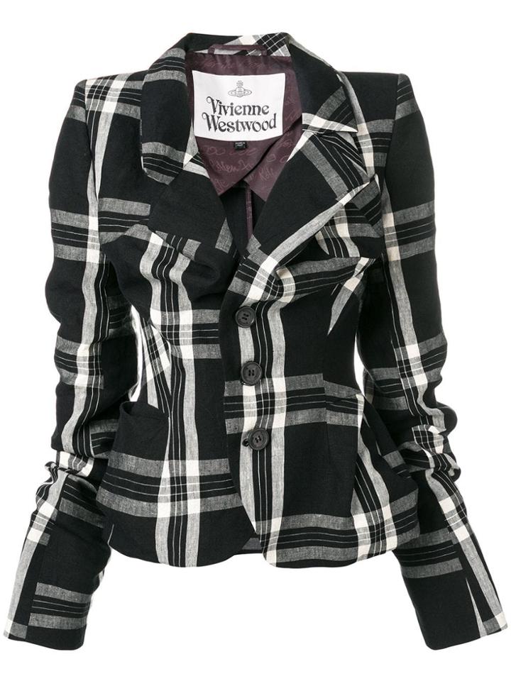 Vivienne Westwood Printed Cinched Jacket - Black