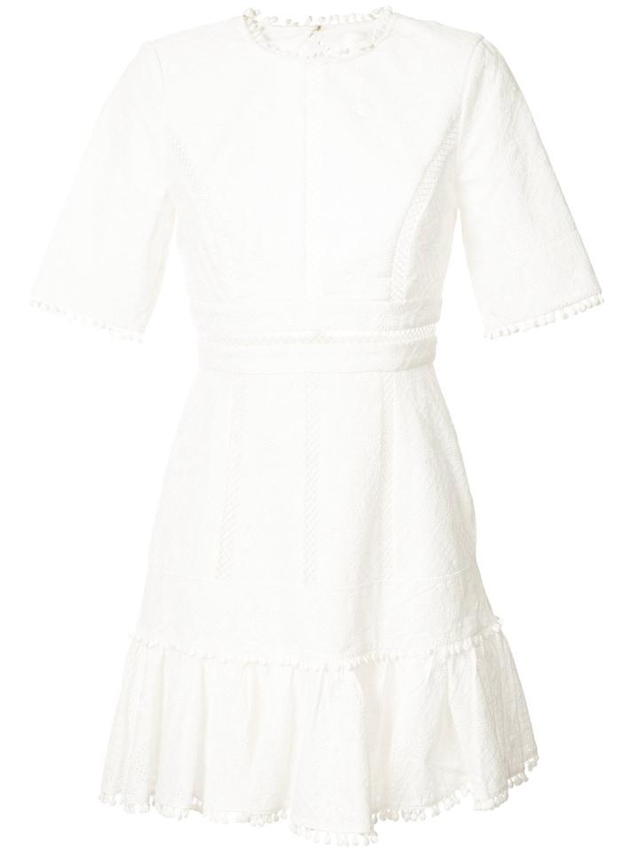 Zimmermann - Caravan Embroidered Dress - Women - Cotton - 0, White, Cotton