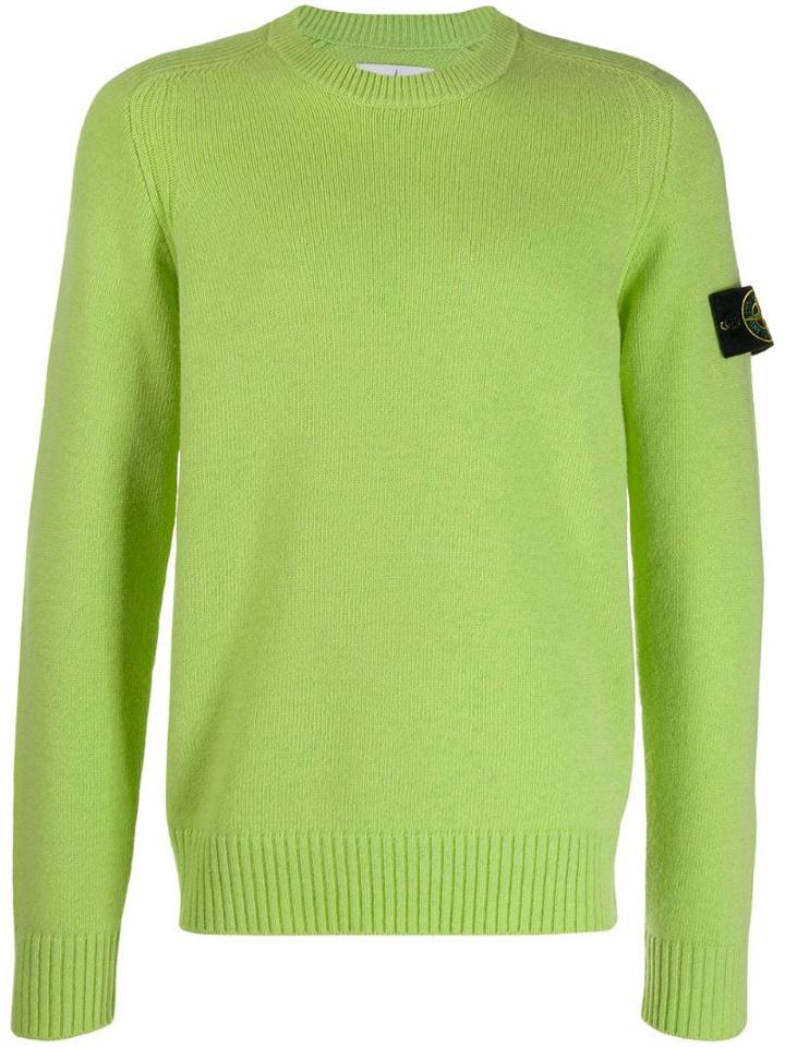 Stone Island Compass Badge Sweater - Green