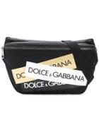 Dolce & Gabbana Logo Patch Belt Bag - Black